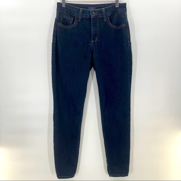 NYDJ Dark Wash Legging Style Jeans Size 6 - Picture 1 of 11